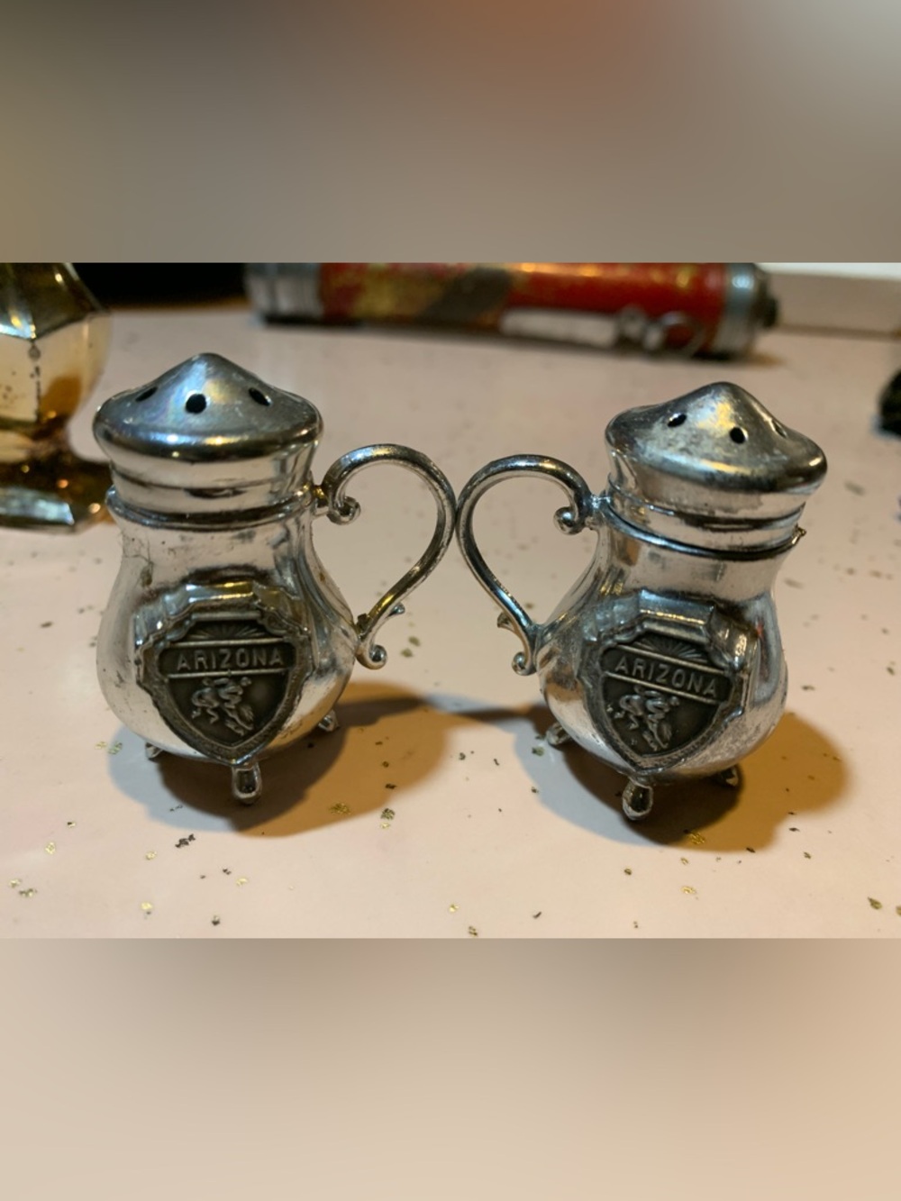 Vintage Silver salt shakers